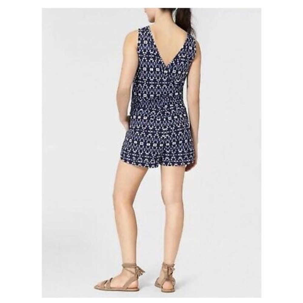 Athleta Navy Sakura Crossback Romper